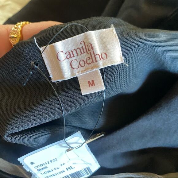 Camila Coelho Alex Maxi Dress sheer cutout sheath gown Revolve $298 M As Is flaw - Picture 9 of 16